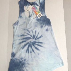 Sunset glow tie-dye tank top